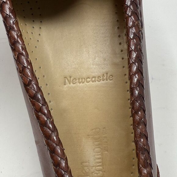 Allen Edmonds Newcastle Loafers Mens 11.5 D Brown Leather Weave Slip On Dress main image 12